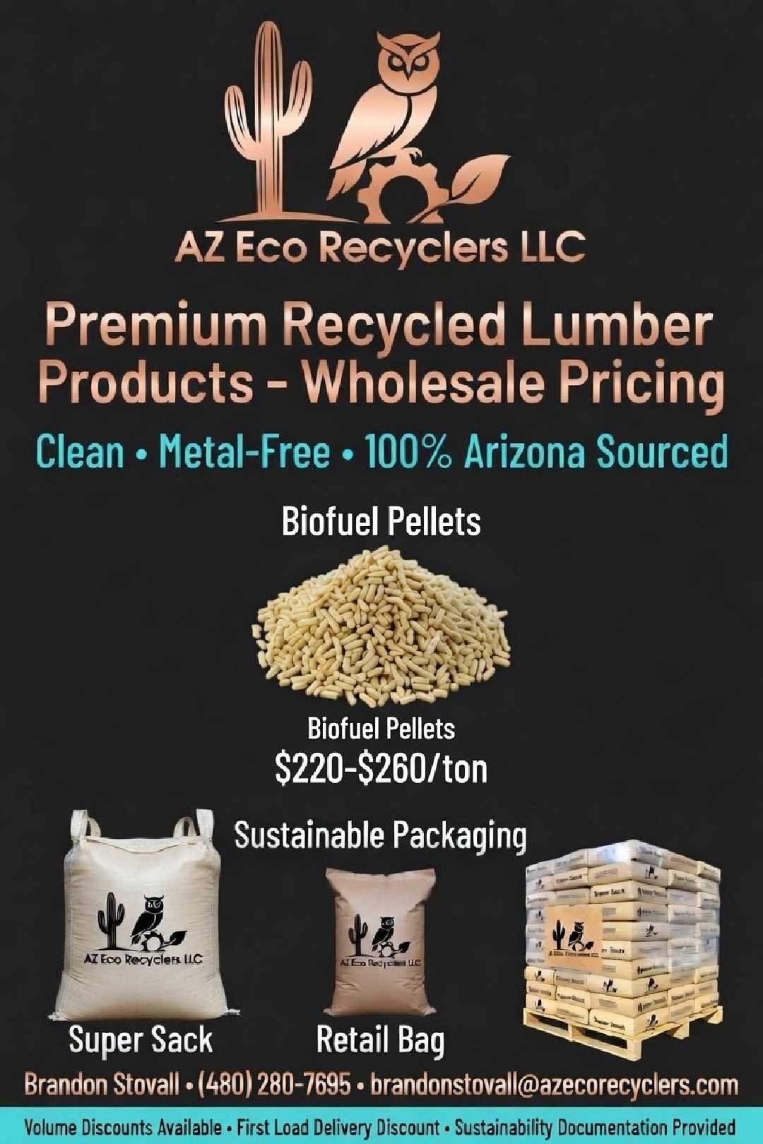 Biofuel Pellets AZ Eco Recyclers